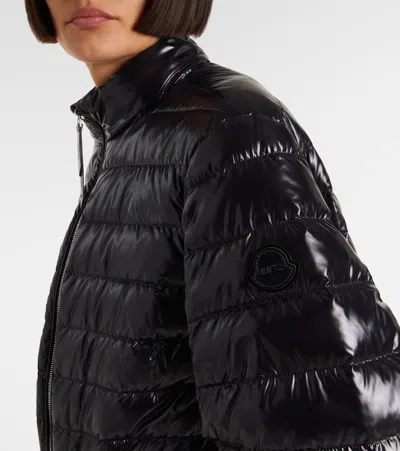 Moncler Genius Moncler X Edward Enninful Knut Short Glossy Down Jacket In Black