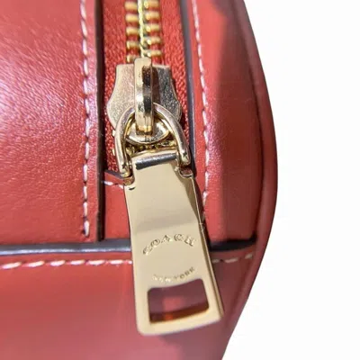 Pre-owned Coach Khaki Pvc Leather Handbag Shoulder Bag ()