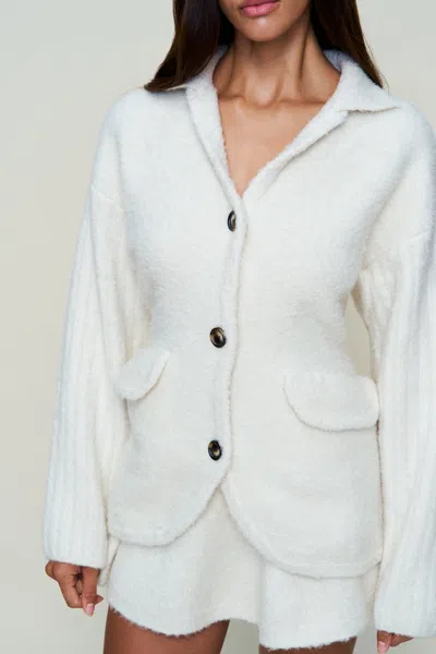 Danielle Guizio Ny Kate Jacket In White