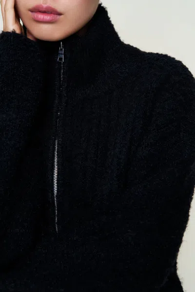 Danielle Guizio Ny Mila Zip Up In Black