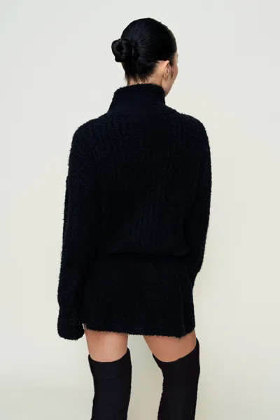 Danielle Guizio Ny Mila Zip Up In Black