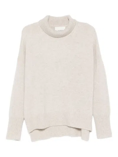 Lisa Yang High-neck Sweater In White