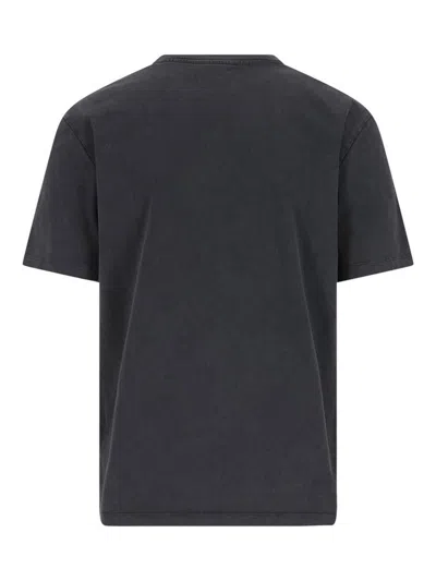 Balmain Black Cotton T-shirt In Black