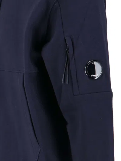 C.p. Company Cotton Hoodie In Blue