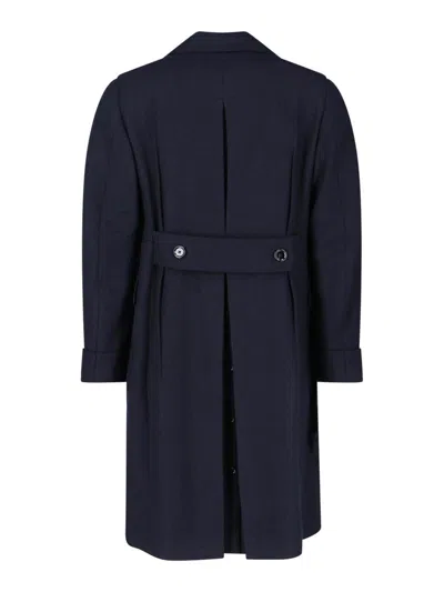 Lardini Double-breasted Jacket With Notch Lapel And Back Vent In Blue