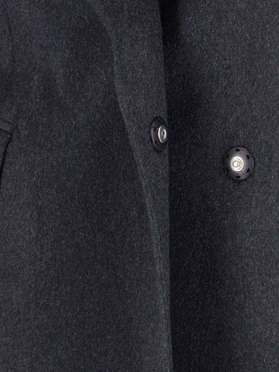 Tagliatore Notched Lapel Single-breasted Longline Jacket In Blue