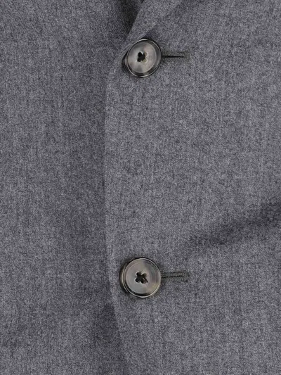 Caruso Tailored Grey Suit With Two-button Blazer In Gray