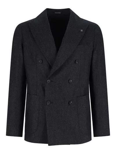 Tagliatore Tailored Double-breasted Jacket Notch Lapel In Multi