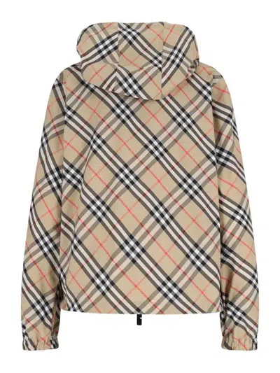 Burberry Women's Embroidered Polyester Jacket In Neutral