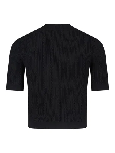 Balmain Pb Labyrinth Knit Cardigan In Black
