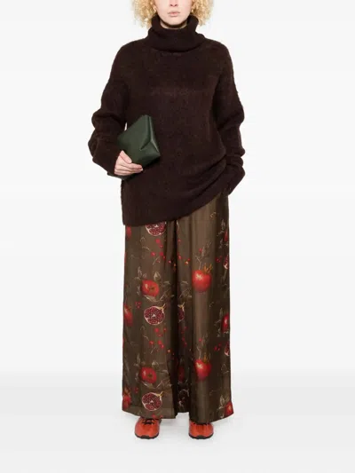 Uma Wang Turtleneck Sweater In Brown