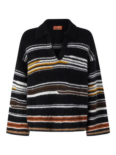 Missoni Oversized Striped Intarsia Sweater In Multi