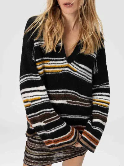 Missoni Oversized Striped Intarsia Sweater In Multi