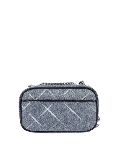 Marc Jacobs Small Crossbody Bag The Snapshot In Quilted Denim In Blue