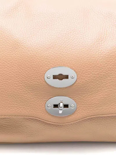 Zanellato Postina Daily Medium Leather Handbag In Brown