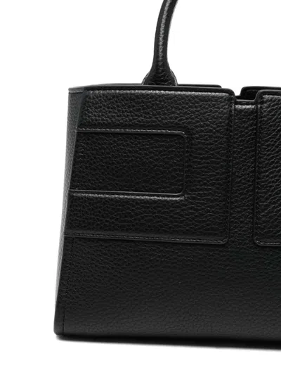 Elisabetta Franchi Medium Tote Bag With Logo In Black