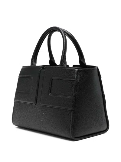 Elisabetta Franchi Medium Tote Bag With Logo In Black