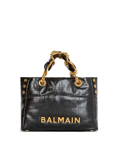 Balmain 1945 Soft Tote Bag In Black