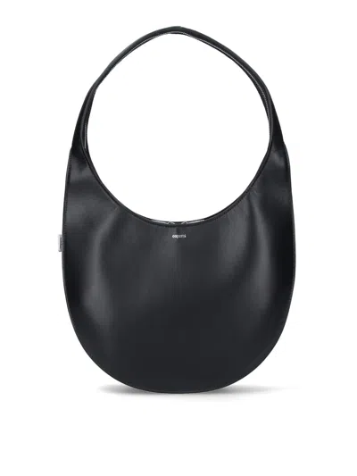 Coperni Medium Soft Swipe Leather Shoulder Bag In Black