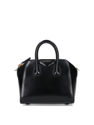 Givenchy Borsa A Mano Antigona Piccola In Pelle Cioccolato  Donna In Black
