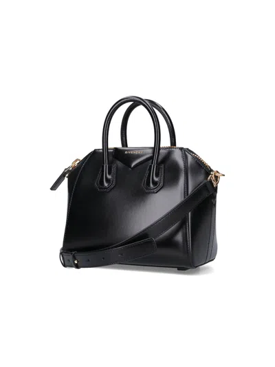 Givenchy Borsa A Mano Antigona Piccola In Pelle Cioccolato  Donna In Black
