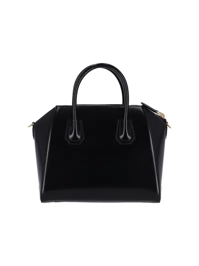 Givenchy Borsa A Mano Antigona Piccola In Pelle Cioccolato  Donna In Black