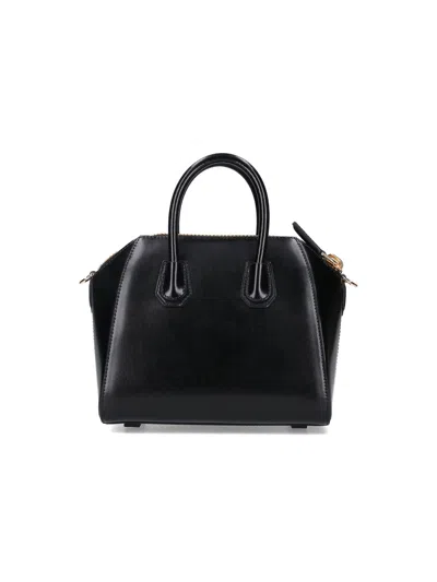 Givenchy Borsa A Mano Antigona Piccola In Pelle Cioccolato  Donna In Black