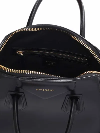 Givenchy Borsa A Mano Antigona Piccola In Pelle Cioccolato  Donna In Black