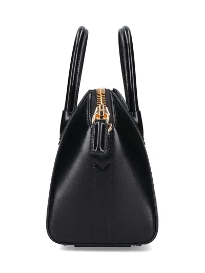 Givenchy Borsa A Mano Antigona Piccola In Pelle Cioccolato  Donna In Black