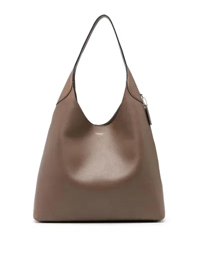 Coach Brooklyn 39 Leather Hobo Bag In Gray