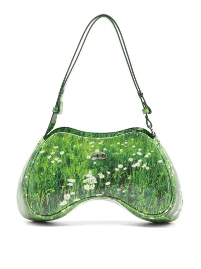 Diesel Women's Play Shoulder Bag In Green