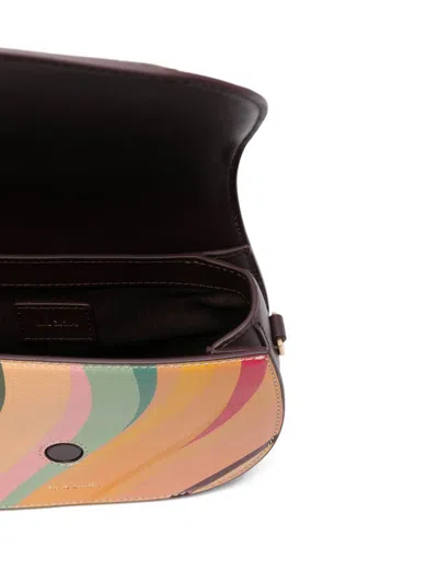 Paul Smith Swirl Leather Crossbody Bag In Multi