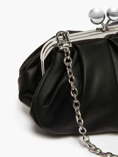 Weekend Max Mara Borsa A Tracolla Pasticcino In Montone Nera In Black