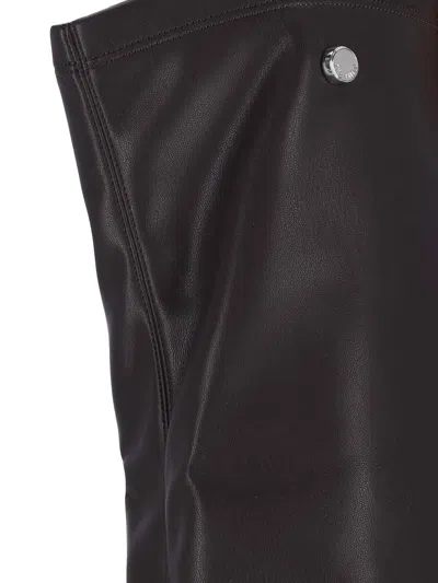 Attico Knee-high Boots With Pointed Toe And Stiletto Heel In Brown