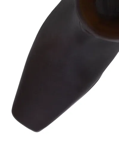 Alohas 50mm Kalila Gathered Leather Tall Boots In Brown