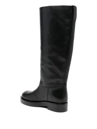 Paris Texas Black Napa Leather Boots In Black