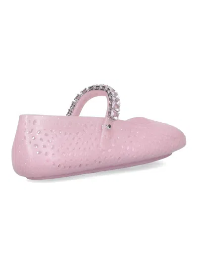 Jimmy Choo Ballerine The Jelly In Gomma Rosa  Donna In Nude