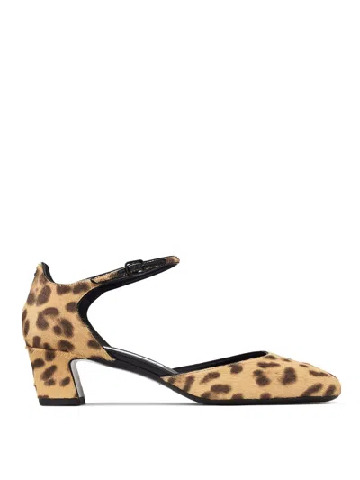 Jimmy Choo Pixie 45 Leopard Print Pumps In Brown