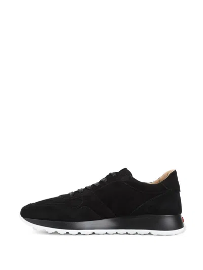 Tod's Suede Sneakers Low Profile Rubber Sole In Black