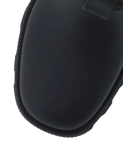 Burberry Marsh Stamp Checked Nylon-trimmed Rubber Ankle Boots In Multi