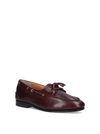 Bally Black Heel Derby Shoes In Brown