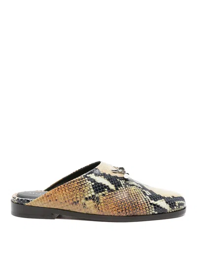 Alexander Mcqueen Alexander Mc Queen Leather Slippers In Multi