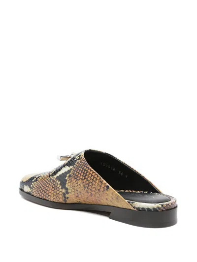 Alexander Mcqueen Alexander Mc Queen Leather Slippers In Multi