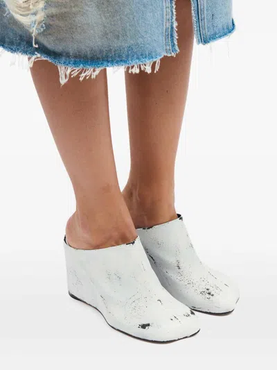 Mm6 Maison Margiela Mm6 By Maison Margiela Leather Mules In Multi