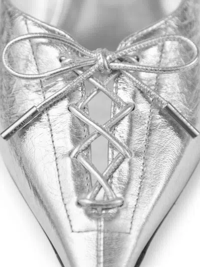 Jimmy Choo Sabot Scarlett In Pelle Argento  Donna In Multi