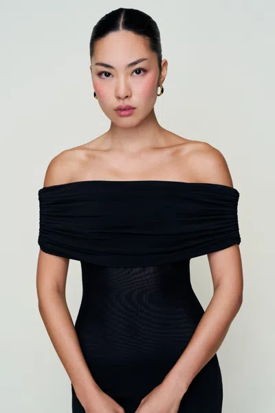 Danielle Guizio Ny Talia Mesh Mini Dress In Black