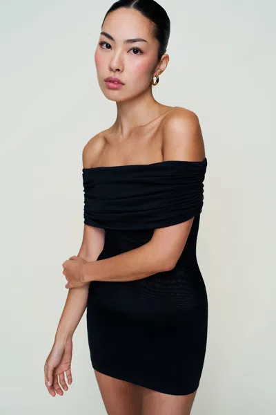 Danielle Guizio Ny Talia Mesh Mini Dress In Black