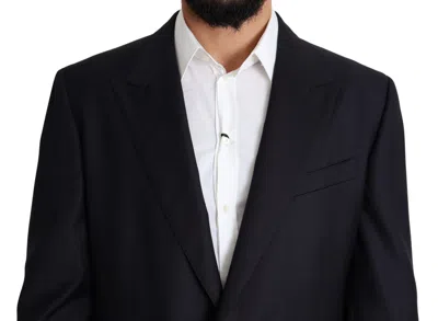 Dolce & Gabbana Black Wool Single Breasted Napoli Blazer In Black