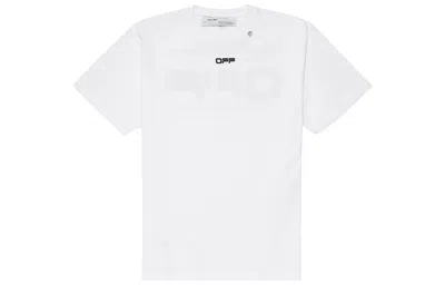 Off-white Ss20 Wavy Line White Short Sleeve Oversize