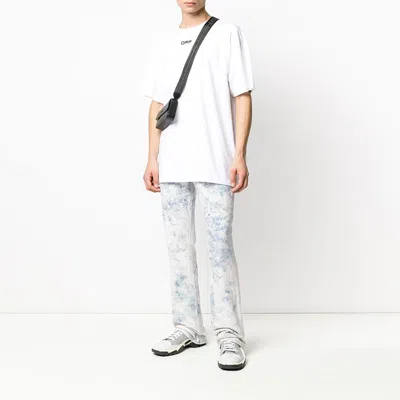 Off-white Ss20 Wavy Line White Short Sleeve Oversize